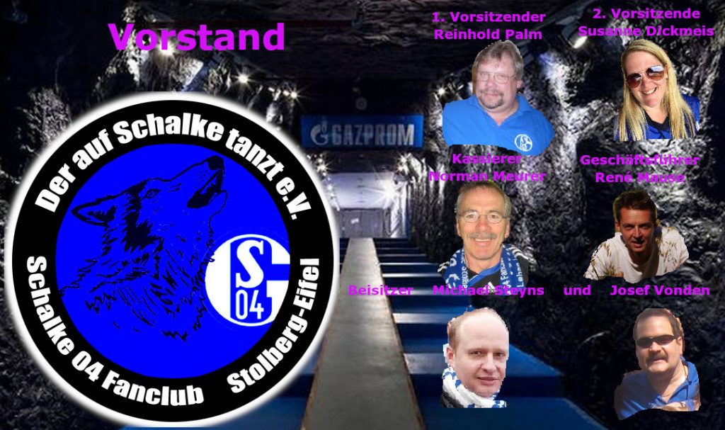 Der Vorstand von "Der auf Schalke tanzt e.V." im Jahr 2020